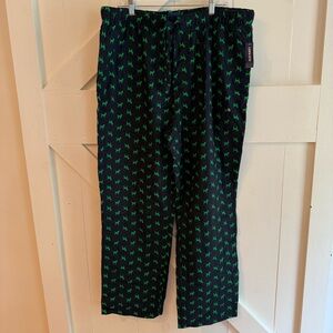 Old Navy Men’s Navy Pajama Pants with Green Dog Pattern Size XL New with Tags